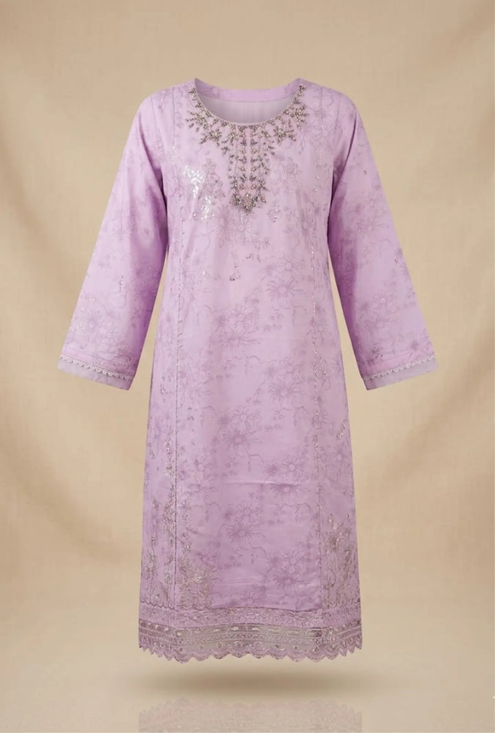 Amethyst  3-Piece Stitched Lawn Suit