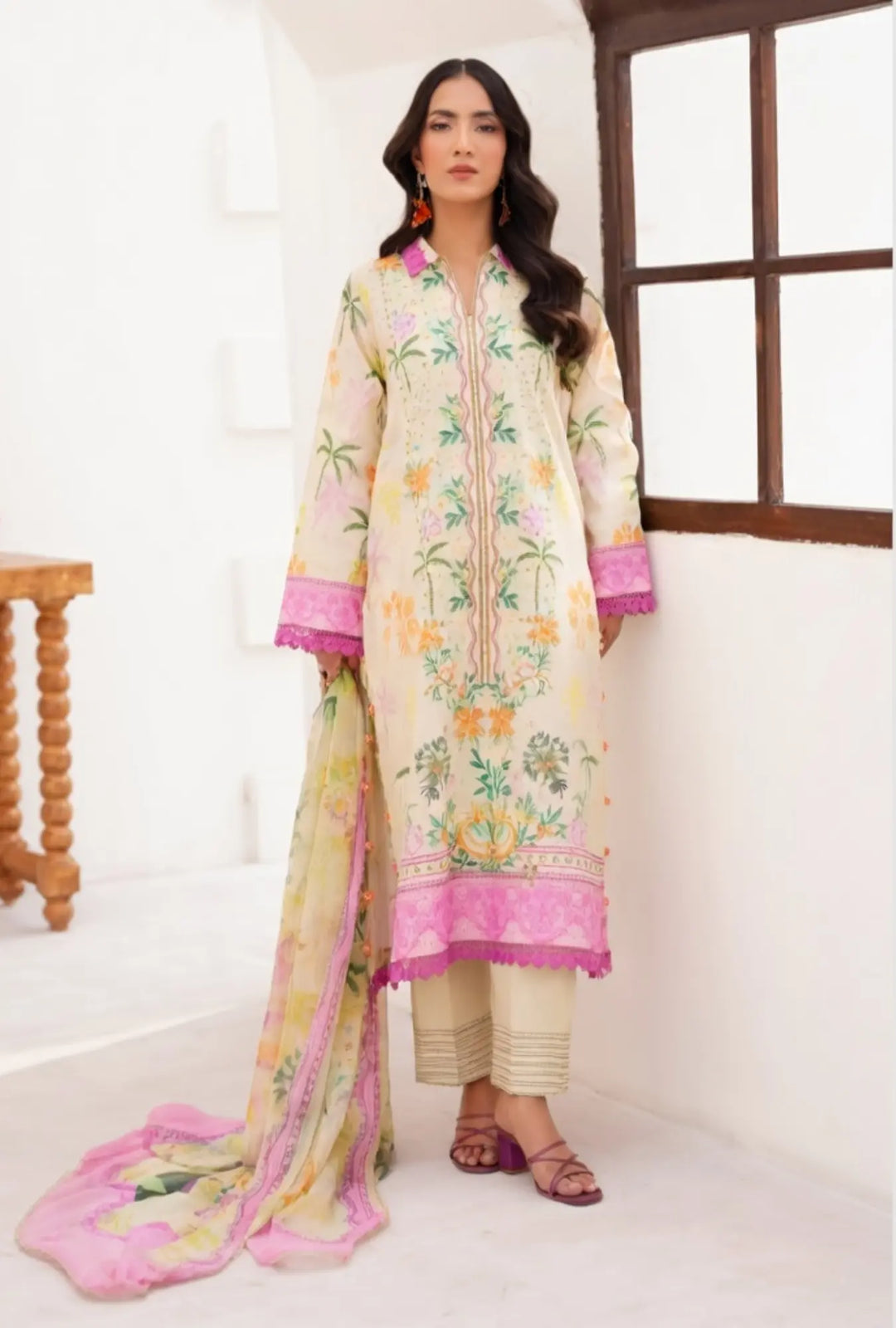 Golden Petal – 3-Piece Unstitched