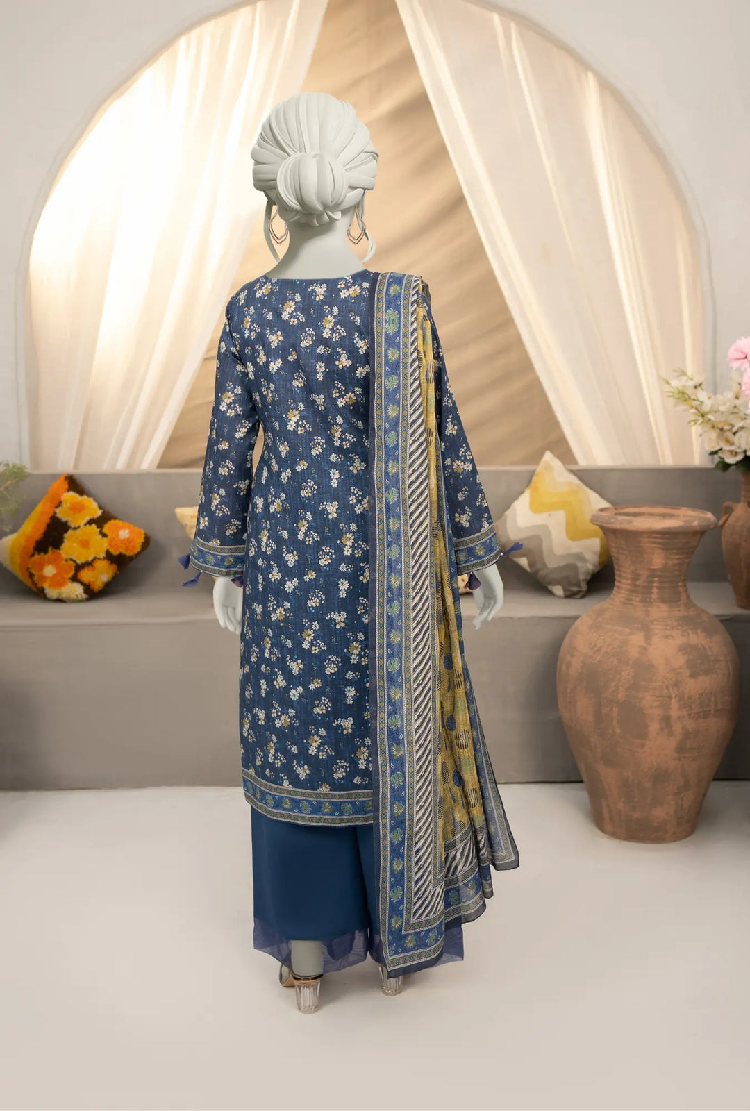 Indigo Daisy – 3-Piece Printed Unstitched Lawn Suit