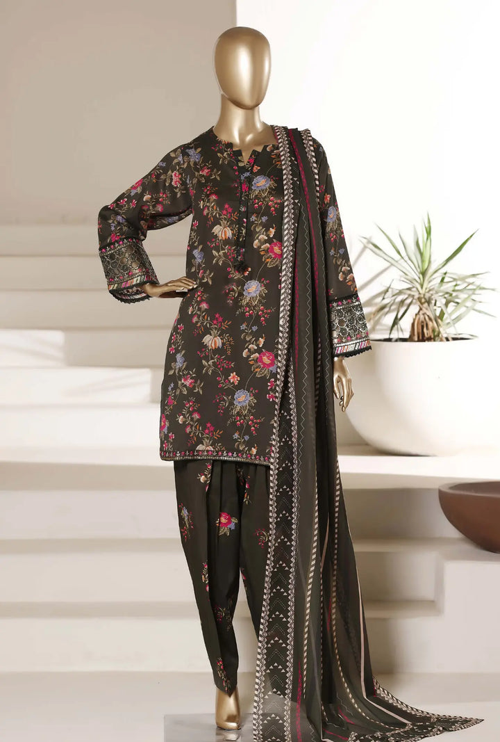 Olive Grove – 3-Piece Printed Unstitched Lawn Suit