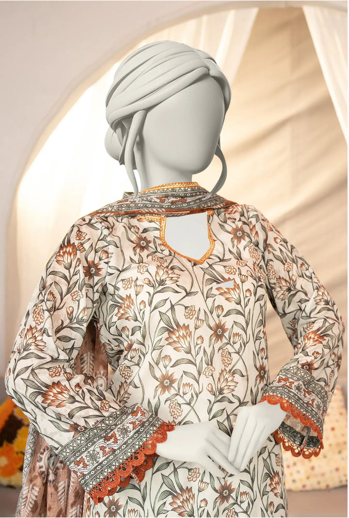 Sage & Sienna – 3-Piece Printed Unstitched Lawn Suit