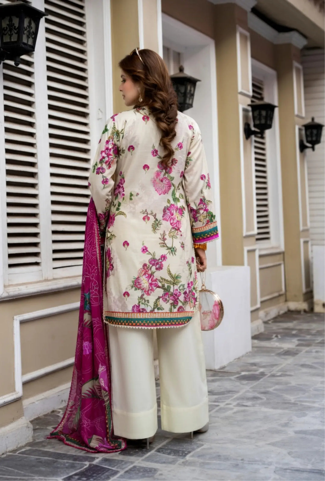 Blossom Ivory 3-Piece Unstitched