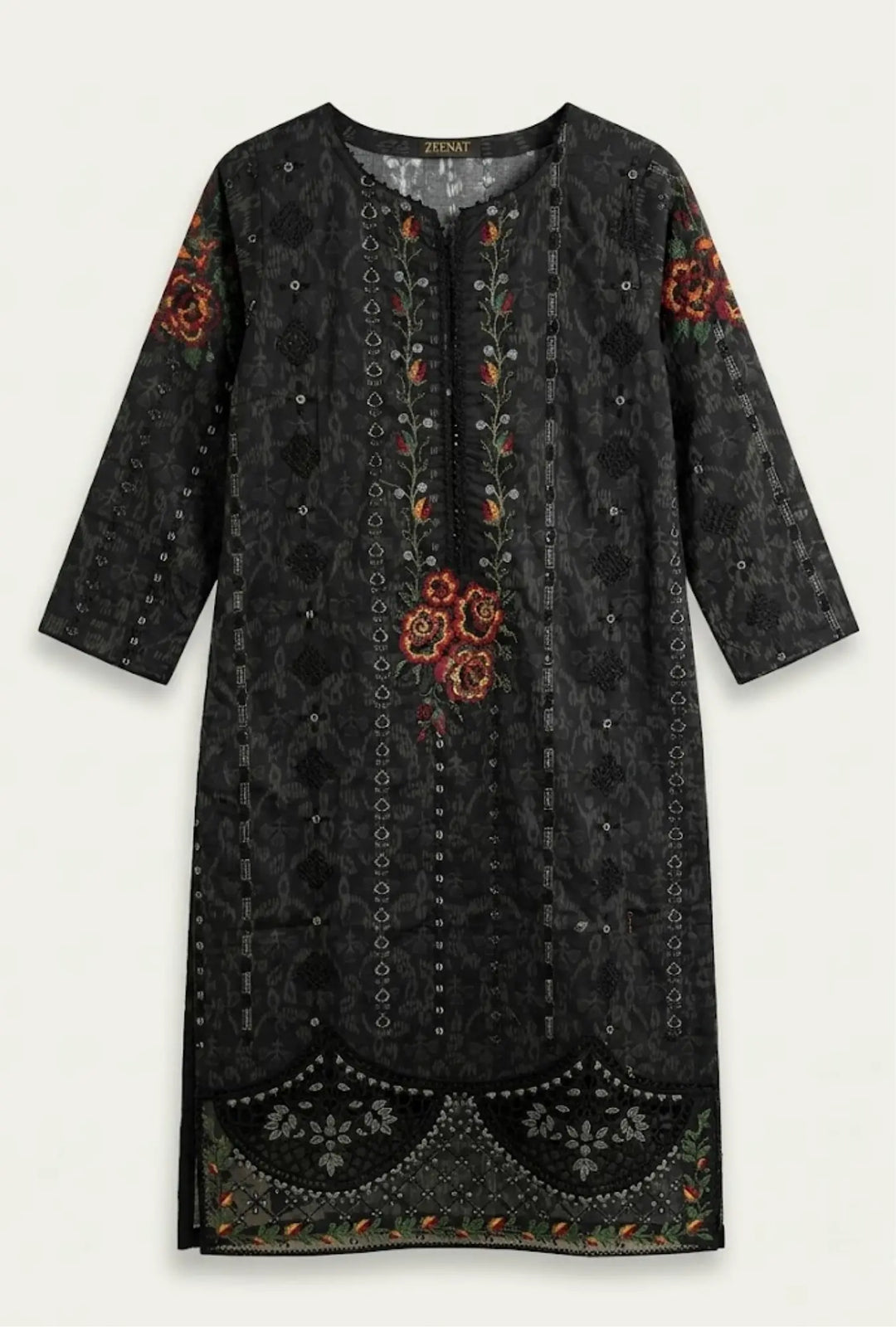 Embroidered 3-Piece Stitched Luxury Lawn Suit