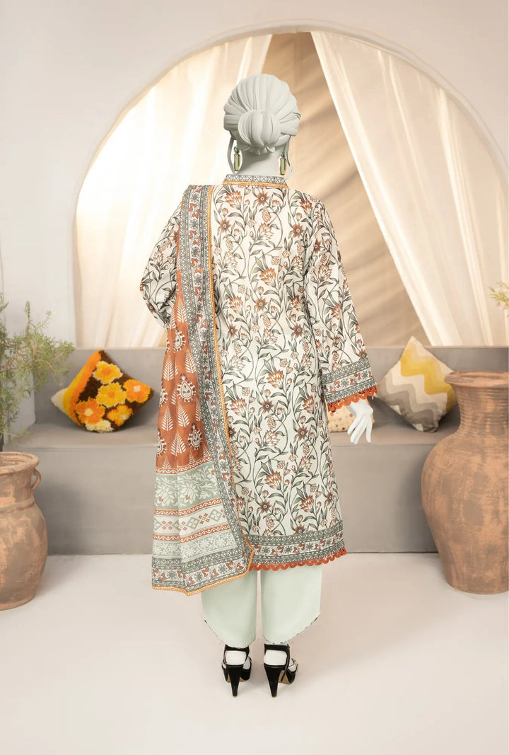 Sage & Sienna – 3-Piece Printed Unstitched Lawn Suit