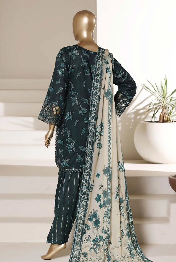 Garnet Bloom – 3-Piece Printed Unstitched Lawn