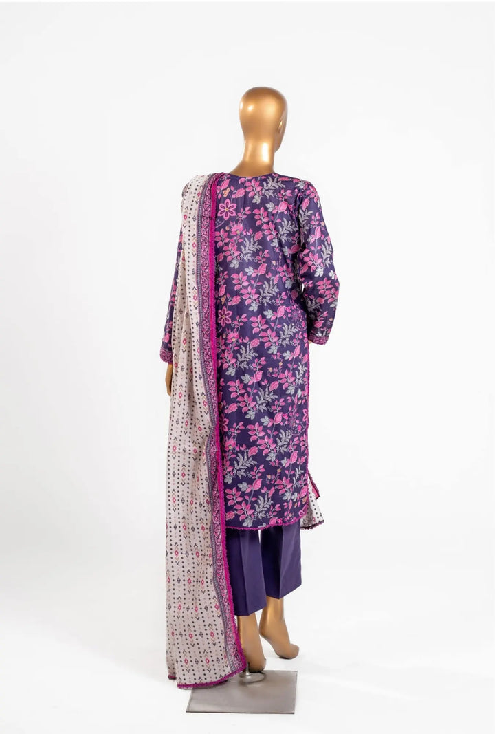 Purple Bloom – 3 Piece Unstitched Printed Lawn Suit