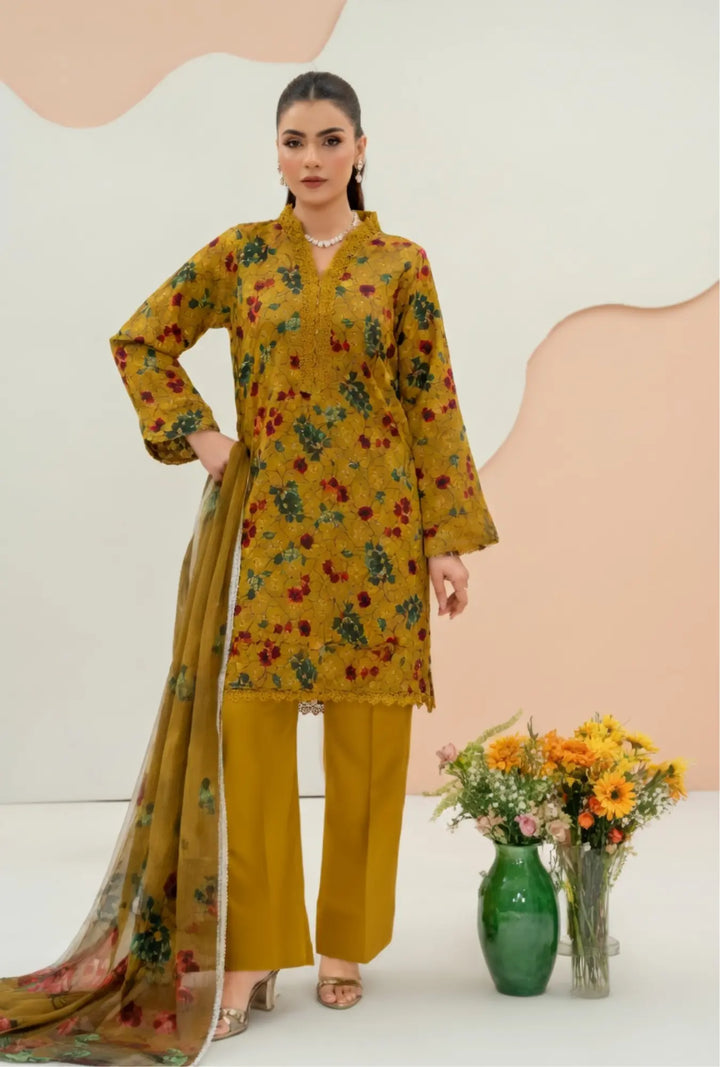 Amber Vine  3-Piece Unstitched
