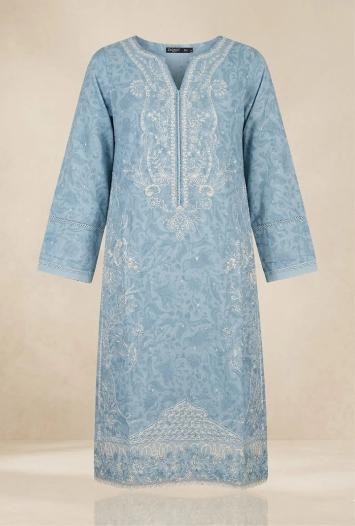 Intricate Embroidered 3-Piece Stitched Lawn Suit