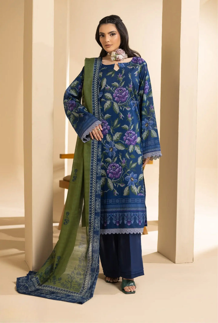 Midnight Violet – Luxury 3-Piece Unstitched Lawn