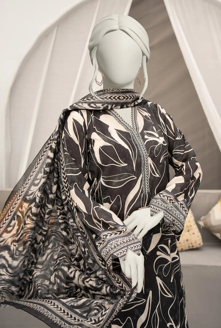 Onyx Abstract – 3-Piece Printed Unstitched Lawn Suit