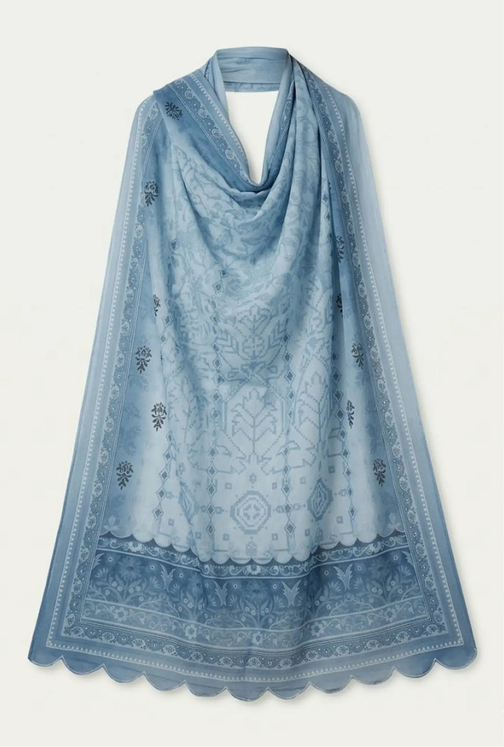 Intricate Embroidered 3-Piece Stitched Lawn Suit