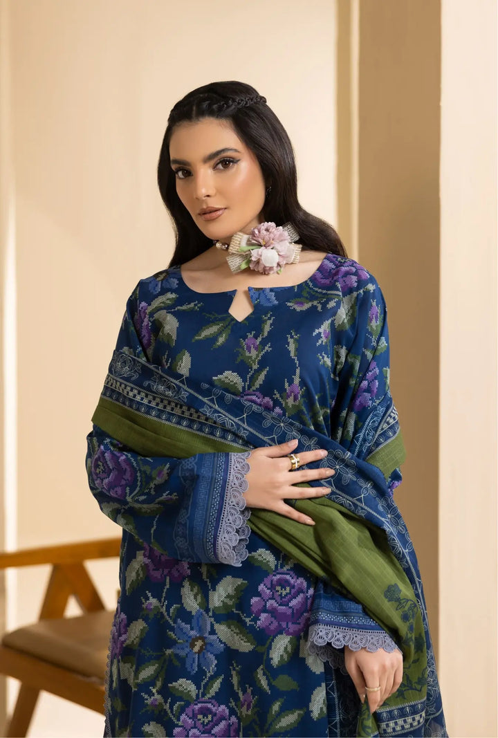Midnight Violet – Luxury 3-Piece Unstitched Lawn