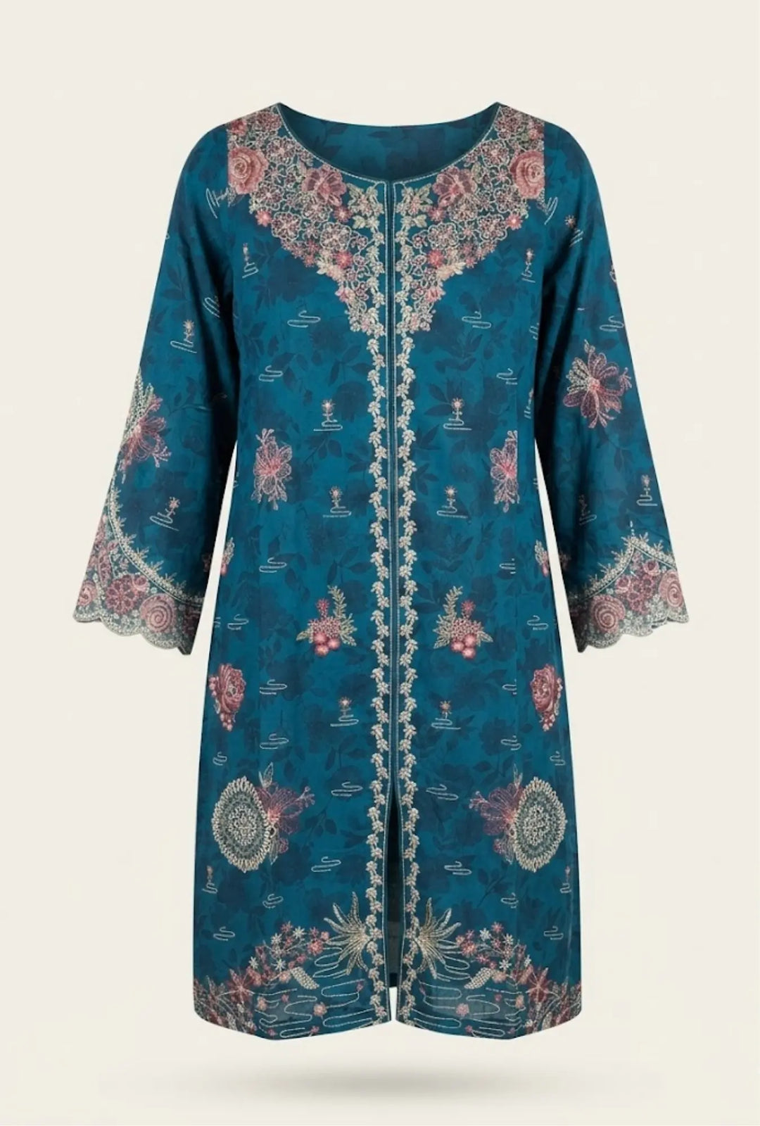 Embroidered 3-Piece Stitched Luxury Lawn Suit