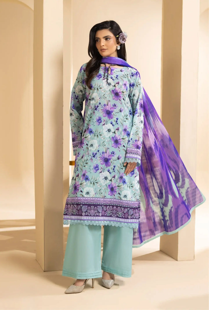 Lavender Breeze – 3-Piece Printed Unstitched Lawn Suit