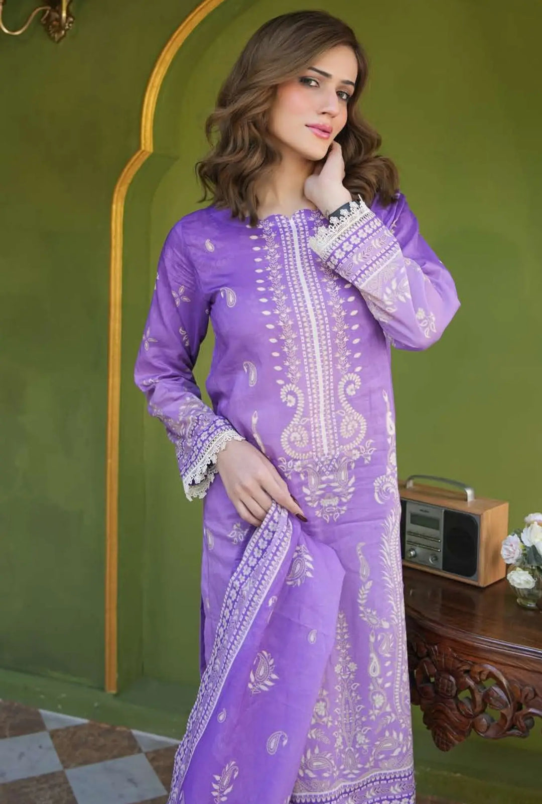 Amethyst Grace 3-Piece Unstitched