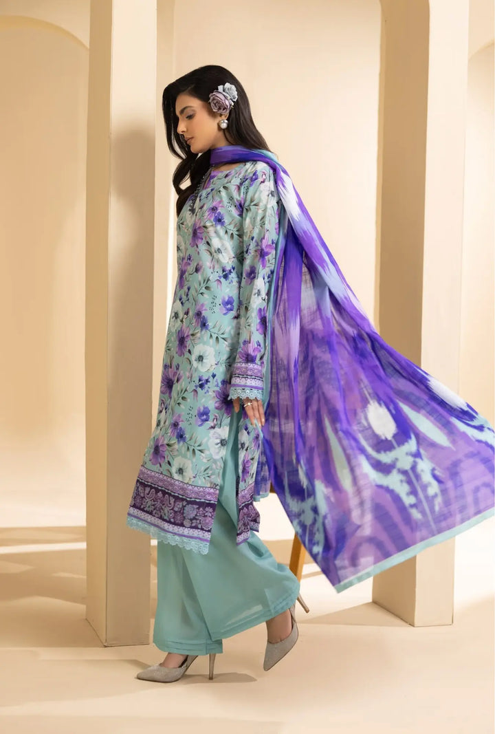 Lavender Breeze – 3-Piece Printed Unstitched Lawn Suit