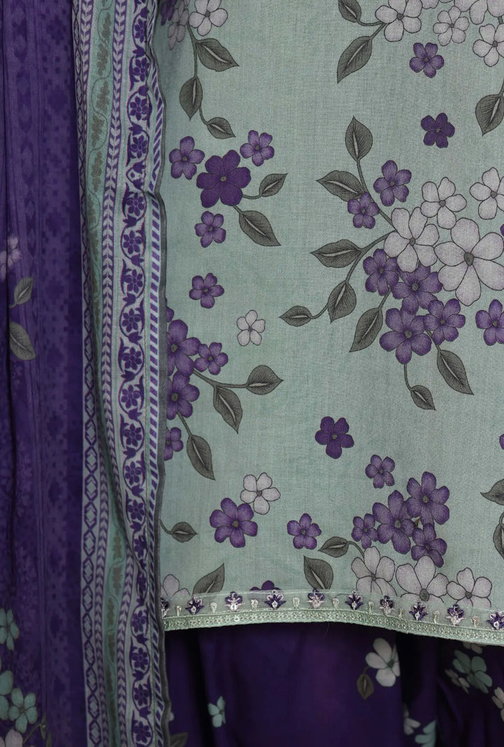 Azure Whisper – Premium 3-Piece Unstitched Lawn