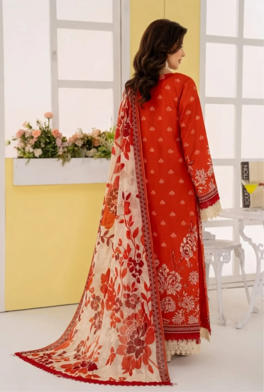 Ethereal Rust 3-Piece Unstitched