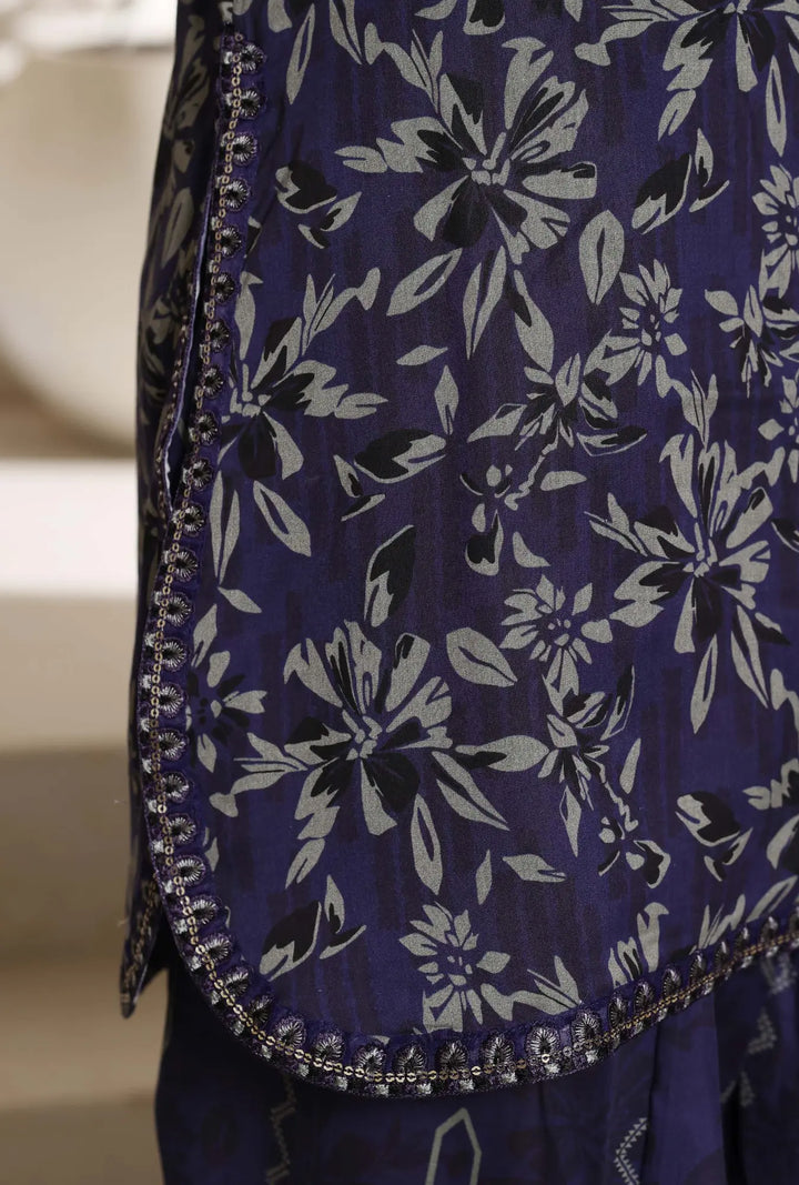 Violet Abstract – 3-Piece Printed Unstitched Lawn Suit