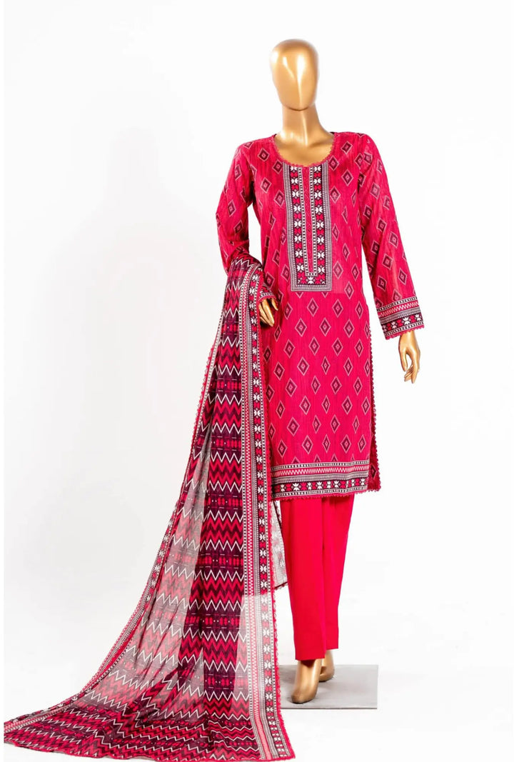 Ruby Rhombus – 3 Piece Unstitched Printed Lawn Suit