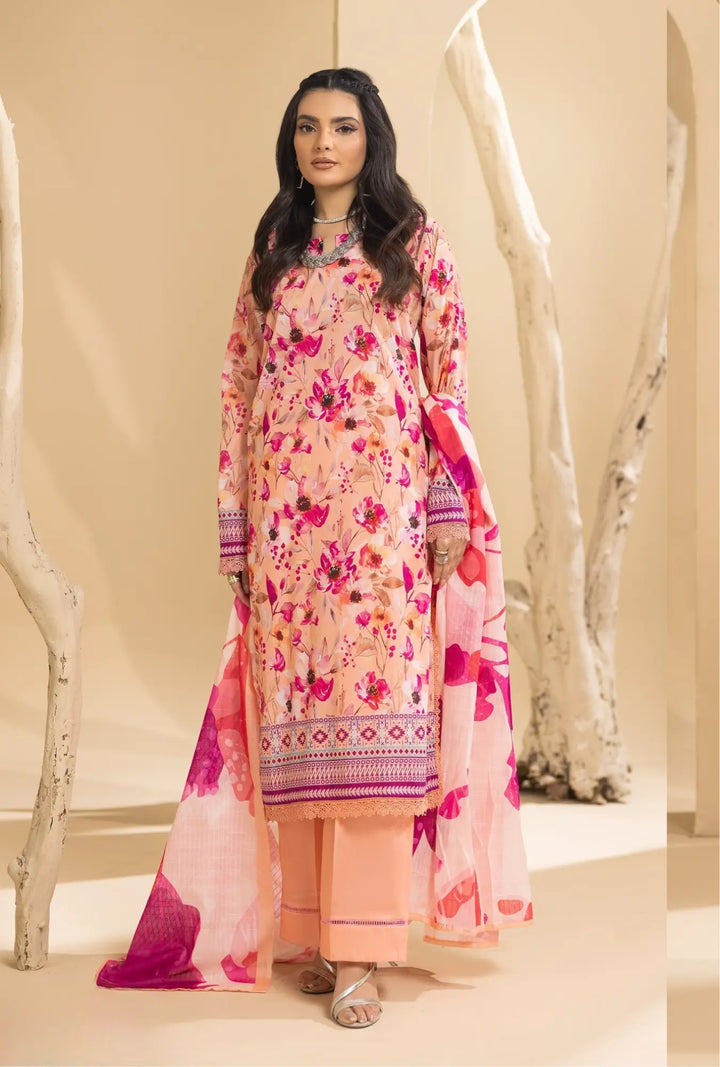 Citrine Bloom – 3-Piece Printed Unstitched Lawn Suit