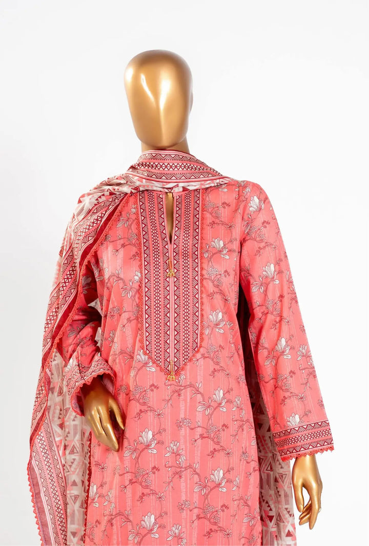 Gemini said Coral Magnolia – 3 Piece Unstitched Printed Lawn Suit