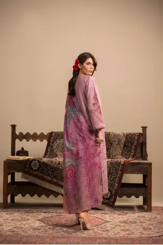 Dusty Rose Floral Embroidered Ready-to-Wear