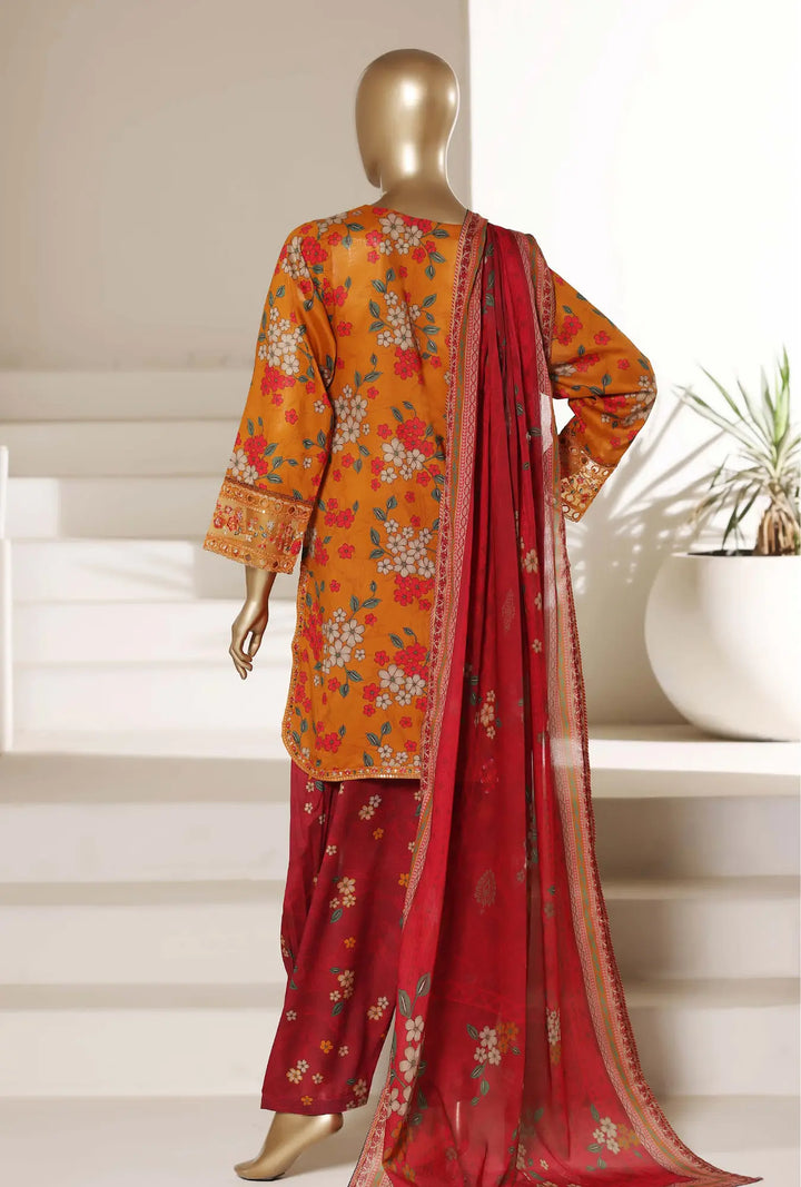 Pine Bloom – Premium 3-Piece Unstitched Lawn