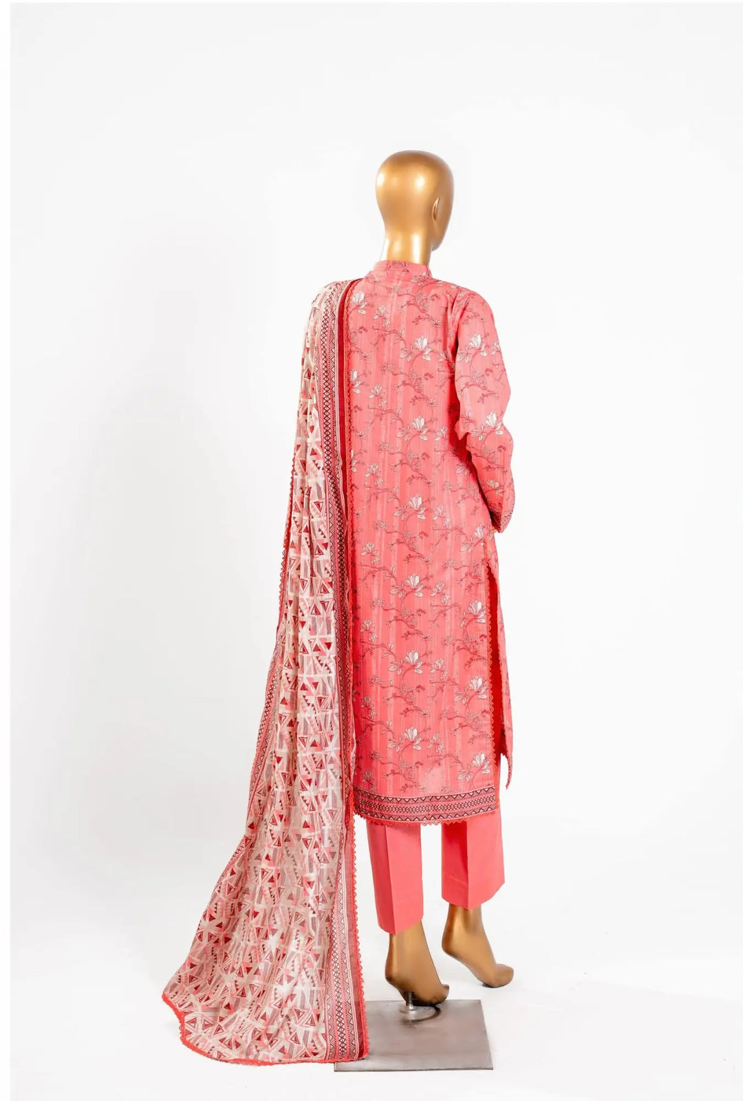 Gemini said Coral Magnolia – 3 Piece Unstitched Printed Lawn Suit