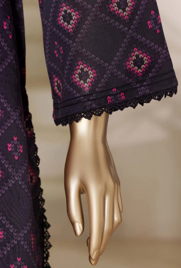 Amethyst Geometry – 3-Piece Printed Unstitched Lawn Suit