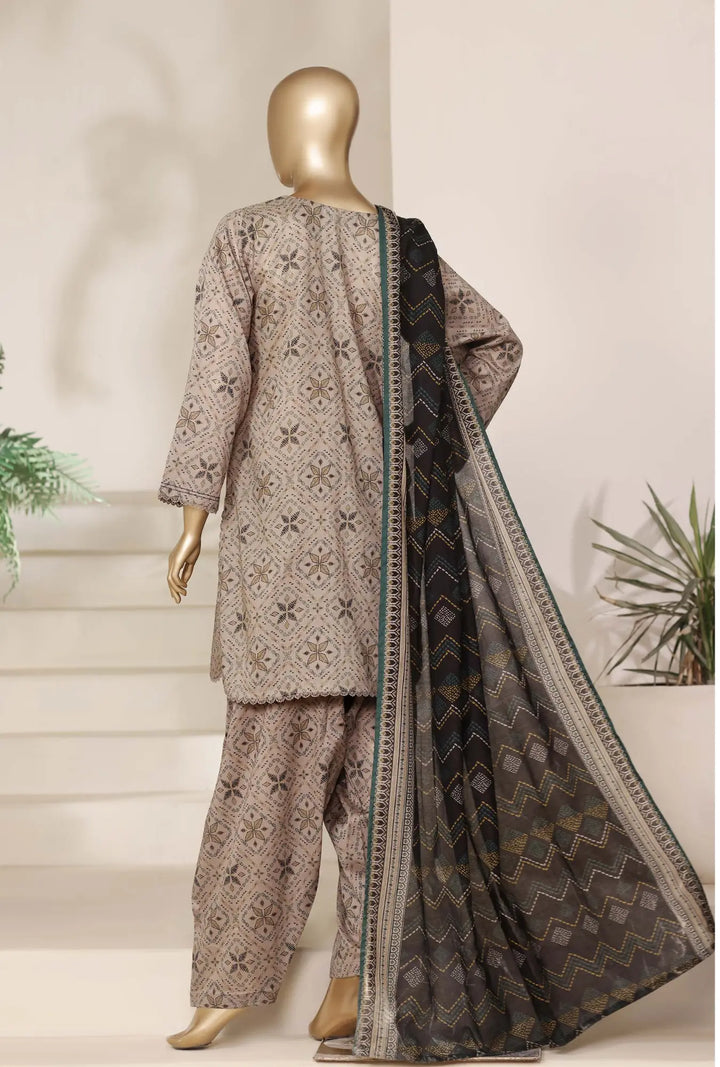 Midnight Mosaic – 3-Piece Printed Unstitched Lawn Suit