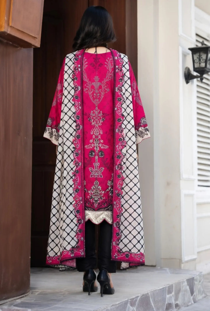 Fuchsia Noir 3-Piece Unstitched