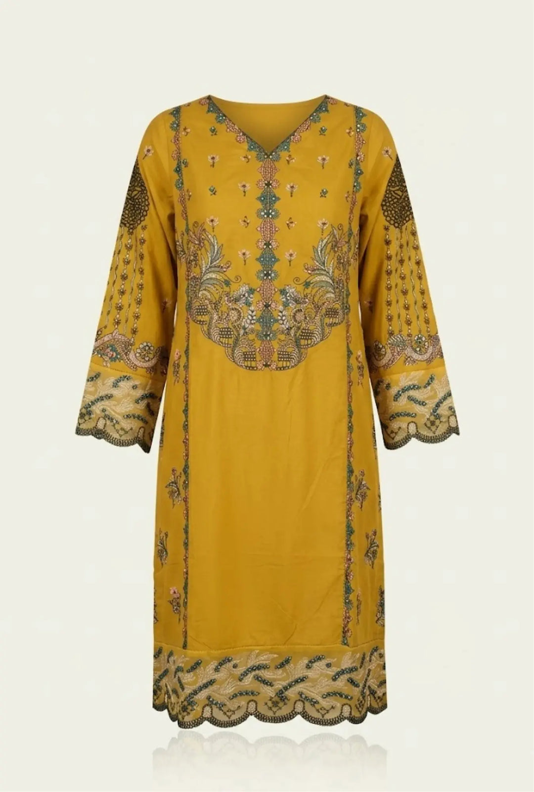Mellow Gold – Embroidered 3-Piece