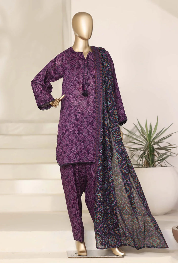 Celestial Motif – Premium 3-Piece Unstitched Lawn