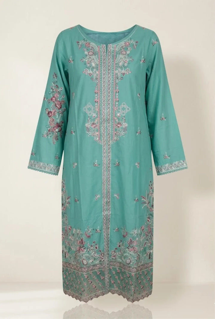 Aquamarine Flora 3-Piece Stitched Suit