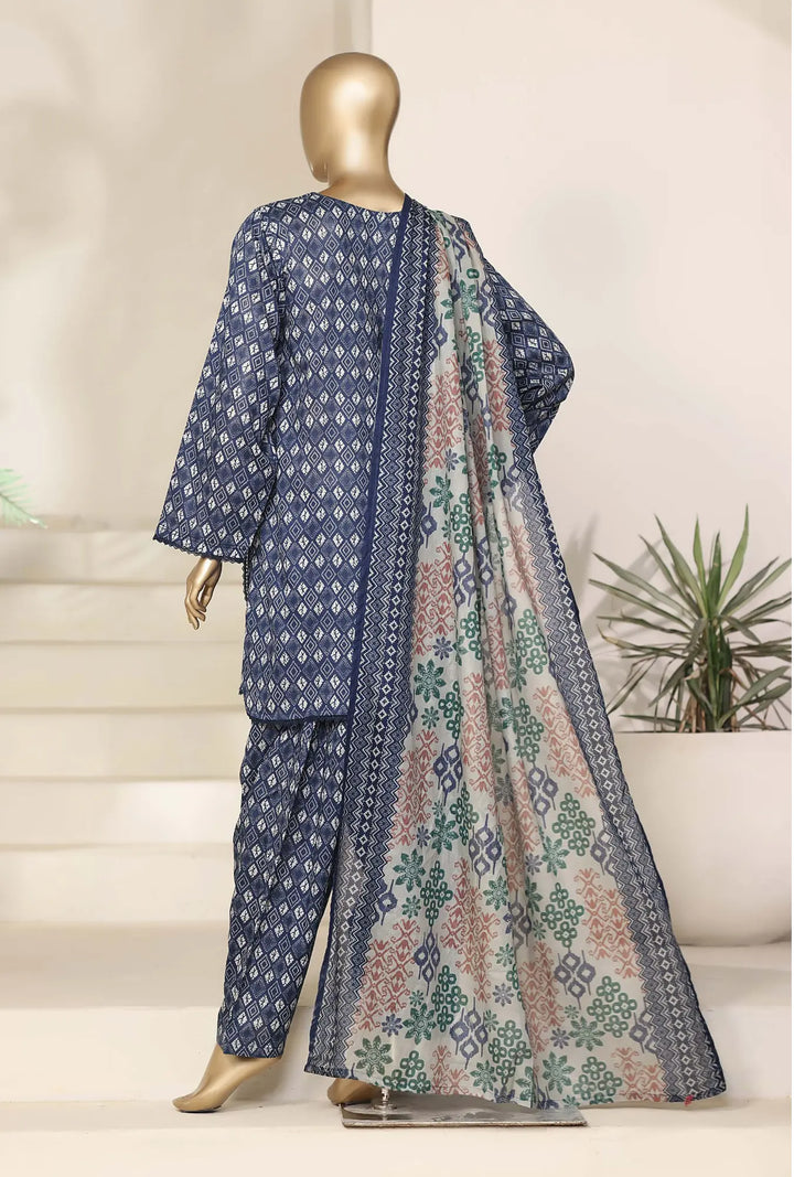 Indigo Star – 3-Piece Printed Unstitched Lawn Suit