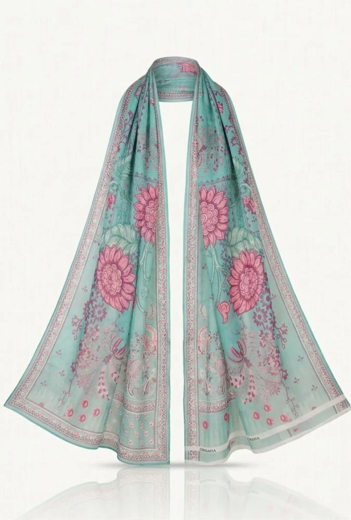 Aquamarine Flora 3-Piece Stitched Suit