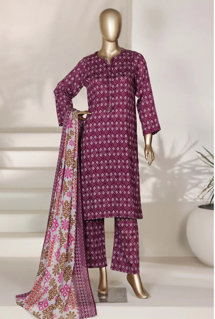 Berry Lattice – Premium 3-Piece Unstitched Lawn