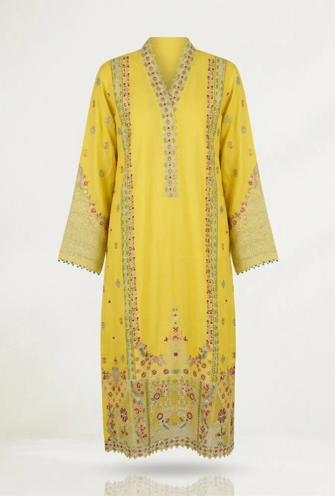 Mellow Floral Embroidered 3-Piece