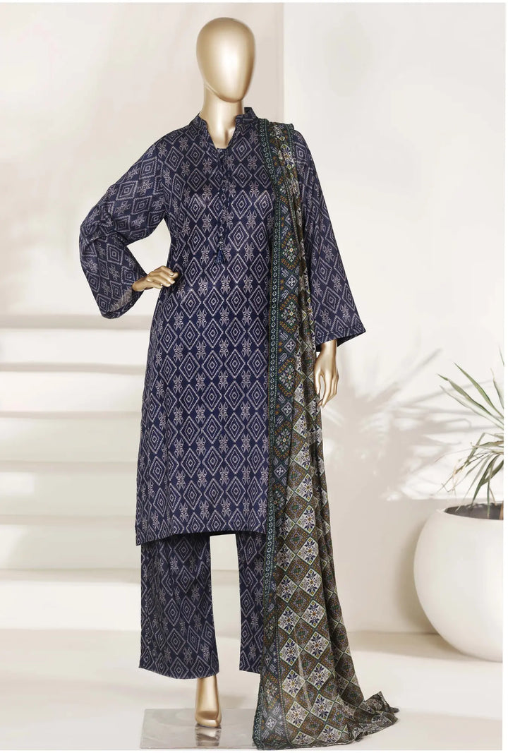 Pine Geometric – Premium 3-Piece Unstitched Lawn