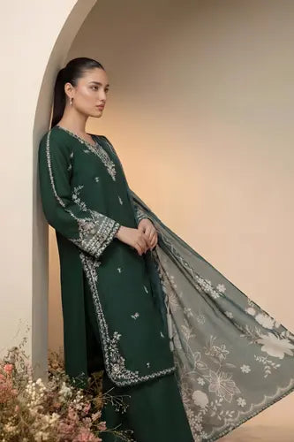 Forest Night Silver-Threaded Formal Pret