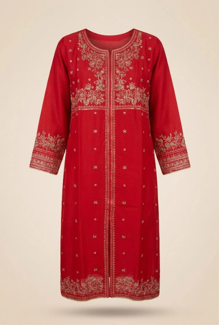 Ruby Garnet – Embroidered 3-Piece
