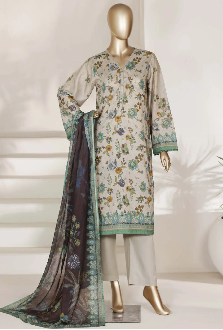 Sage Meadow – 3-Piece Printed Unstitched Lawn Suit