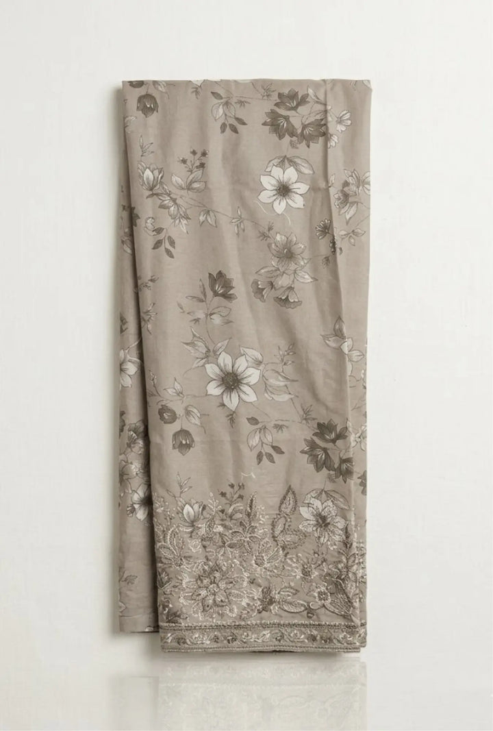 Olive Mist  3-Piece Stitched Lawn Suit