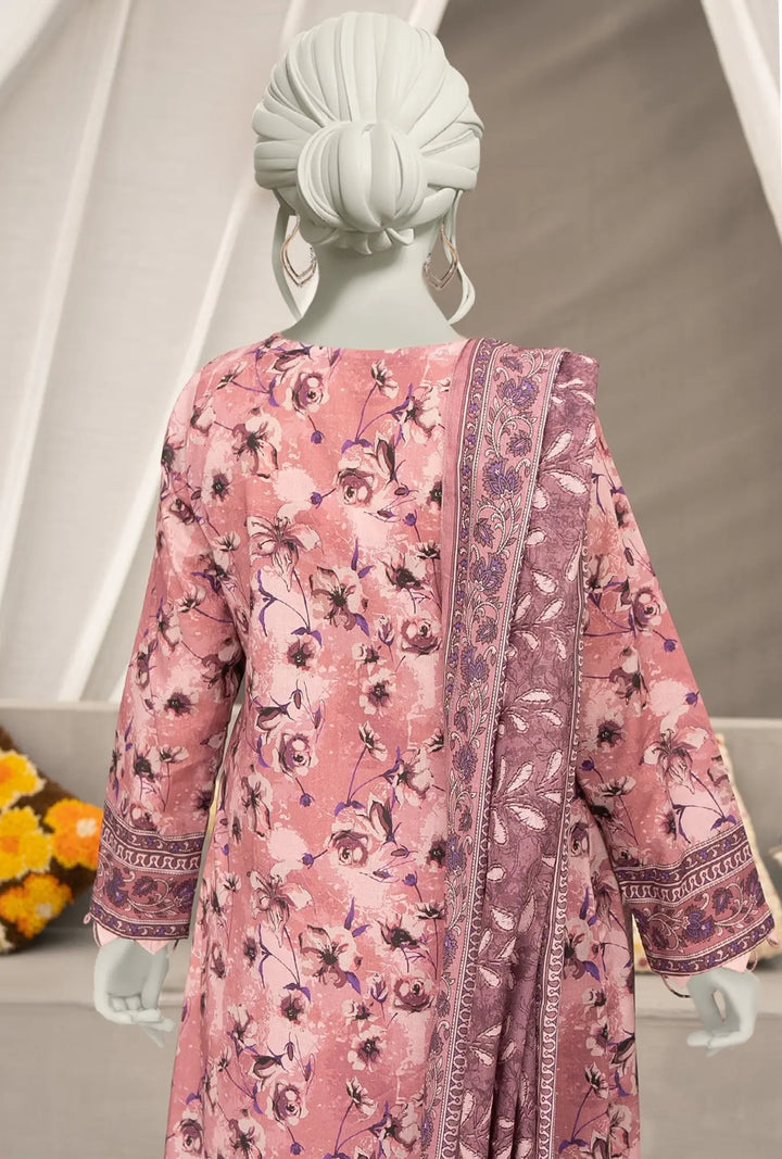 Mauve Meadow – 3-Piece Printed Unstitched Lawn Suit