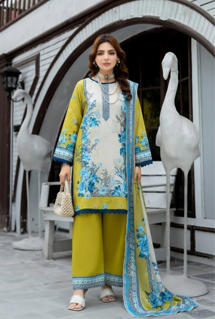 Citrus Azure 3-Piece Unstitched