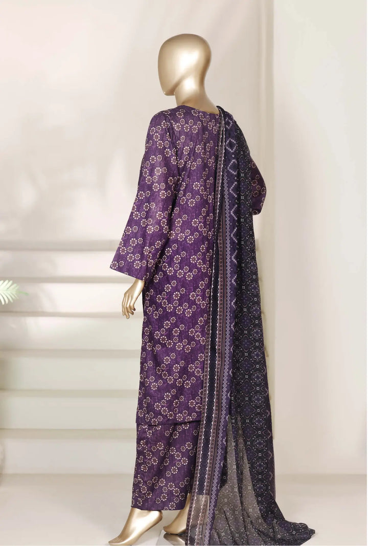 Midnight Violet – Premium 3-Piece Unstitched Lawn