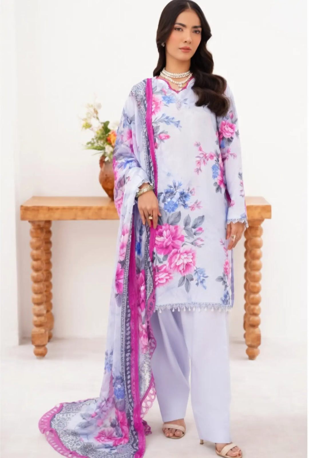 Lilac Whisper – 3-Piece Unstitched