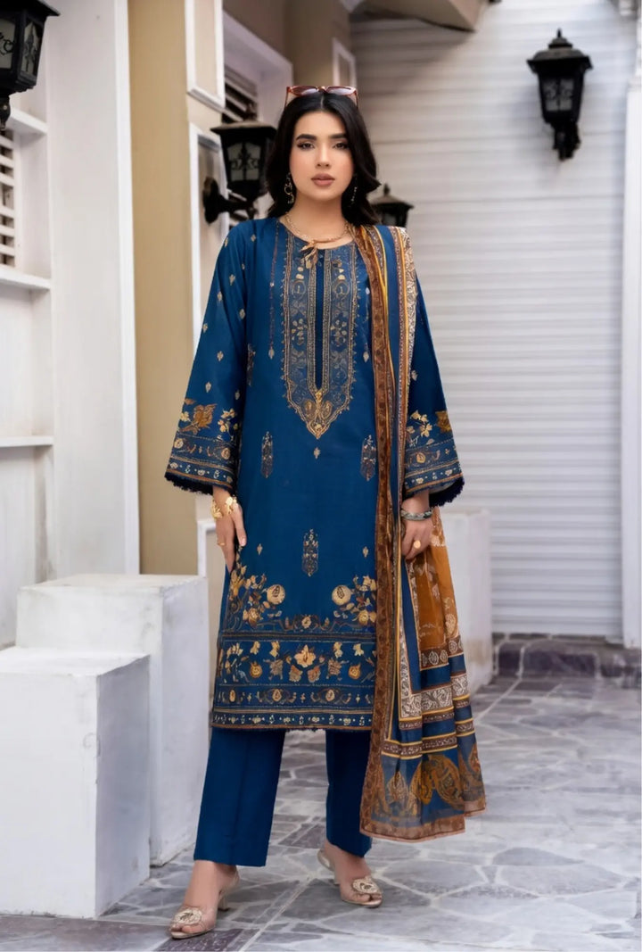 Prussian Gold3-Piece Luxury Unstitched