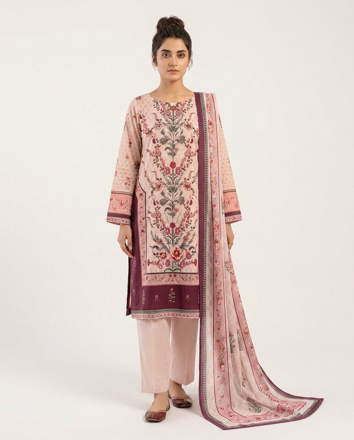 Suit with Printed Dupatta